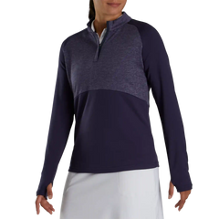 Heather Block Half-Zip Mid-Layer Women