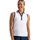 Sleeveless V-Neck Polo Women