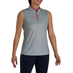 Quarter-Zip Sleeveless Shirt