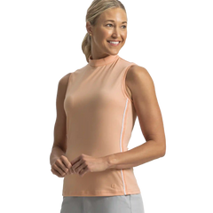 Keyhole Mock Neck Tank Women