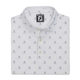 Striped Pique Self Collar Junior
