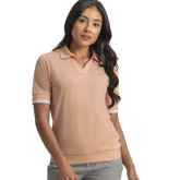 Texture Knit Polo Women