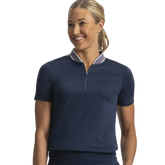 Blade Collar Zip Polo Women