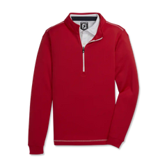 Half-Zip Contrast Stitch Mid-Layer Junior