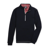 Half-Zip Contrast Stitch Mid-Layer Junior