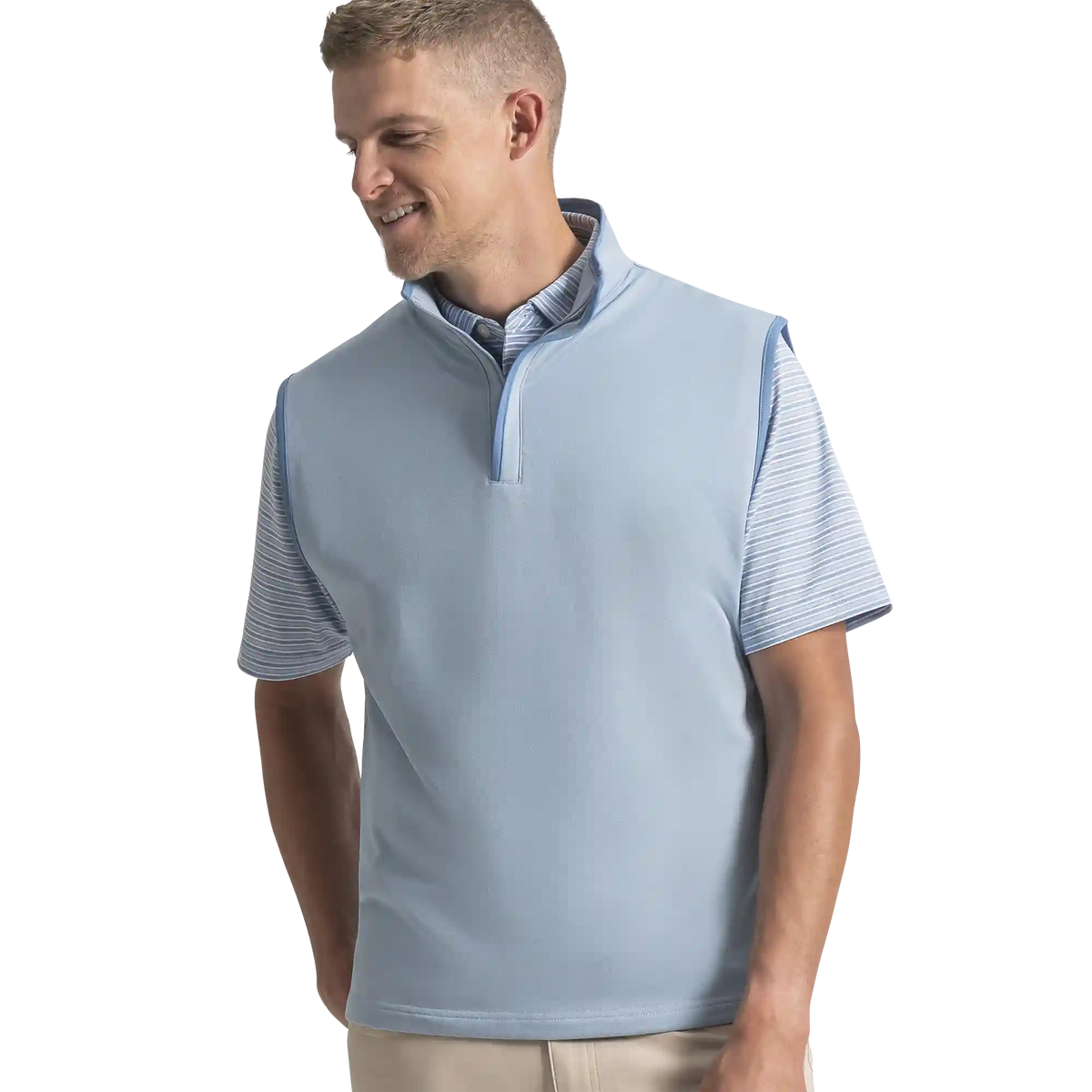 Brushed Back Vest Pique
