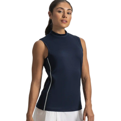 Keyhole Mock Neck Tank Women