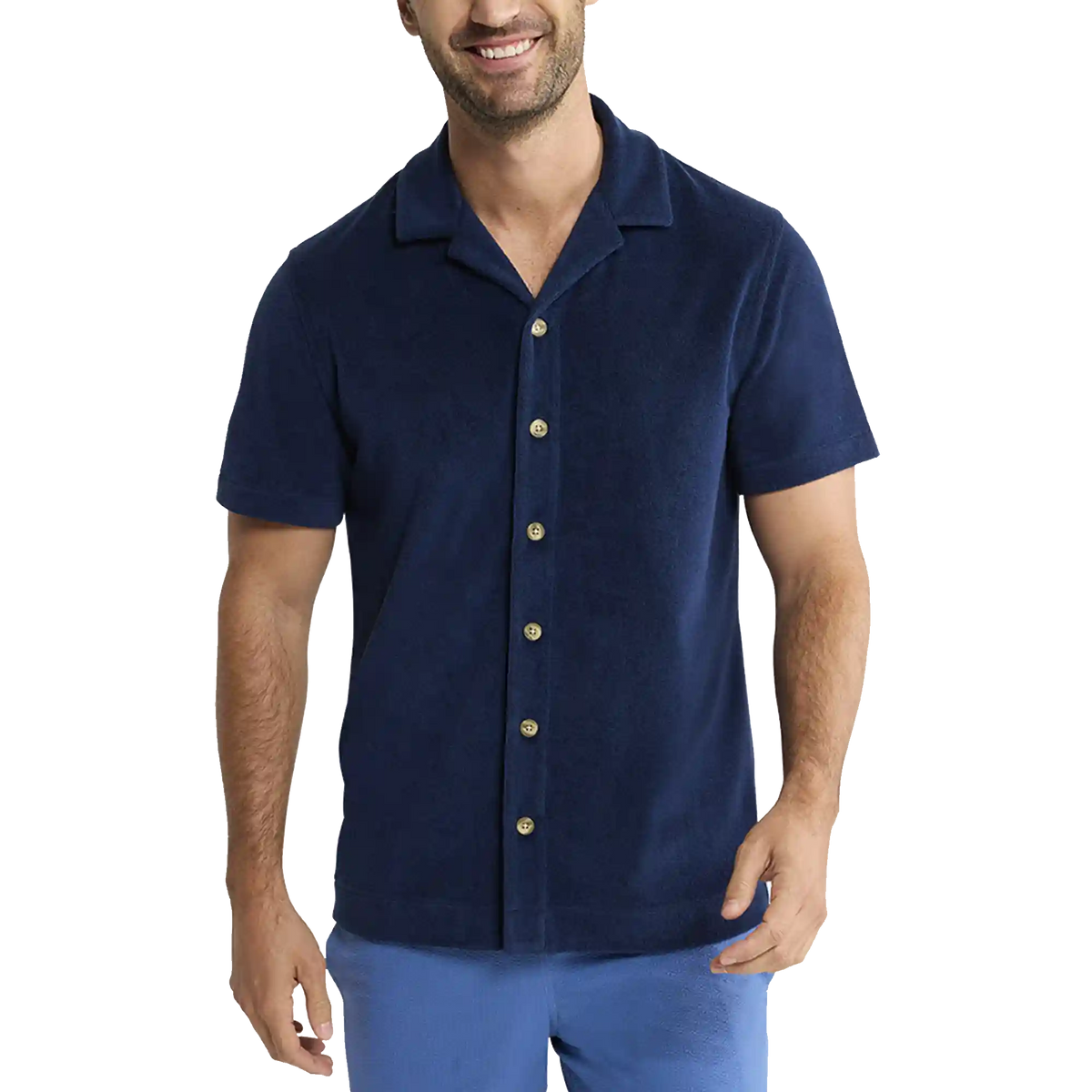 Ravello Terry Button Down