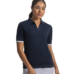 Texture Knit Polo Women