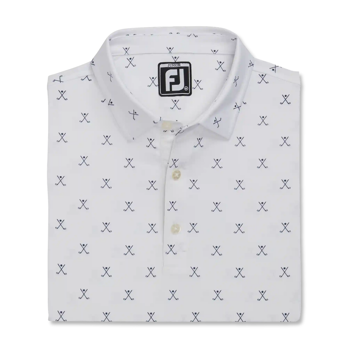 Striped Pique Self Collar Junior