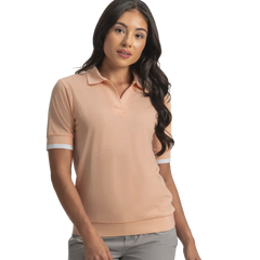 Texture Knit Polo Women