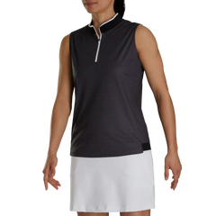 Quarter-Zip Sleeveless Shirt