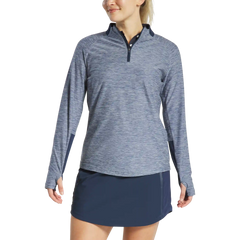 Space Dye Quarter-Zip Mid-Layer Women
