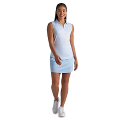 Stripe Open Placket Sleeveless Women
