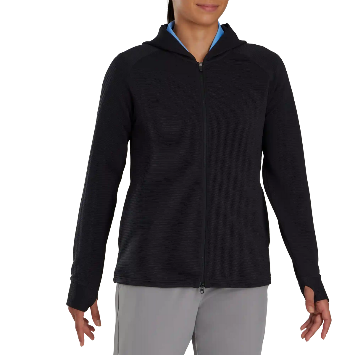 Full-Zip Ottoman Hoodie Women