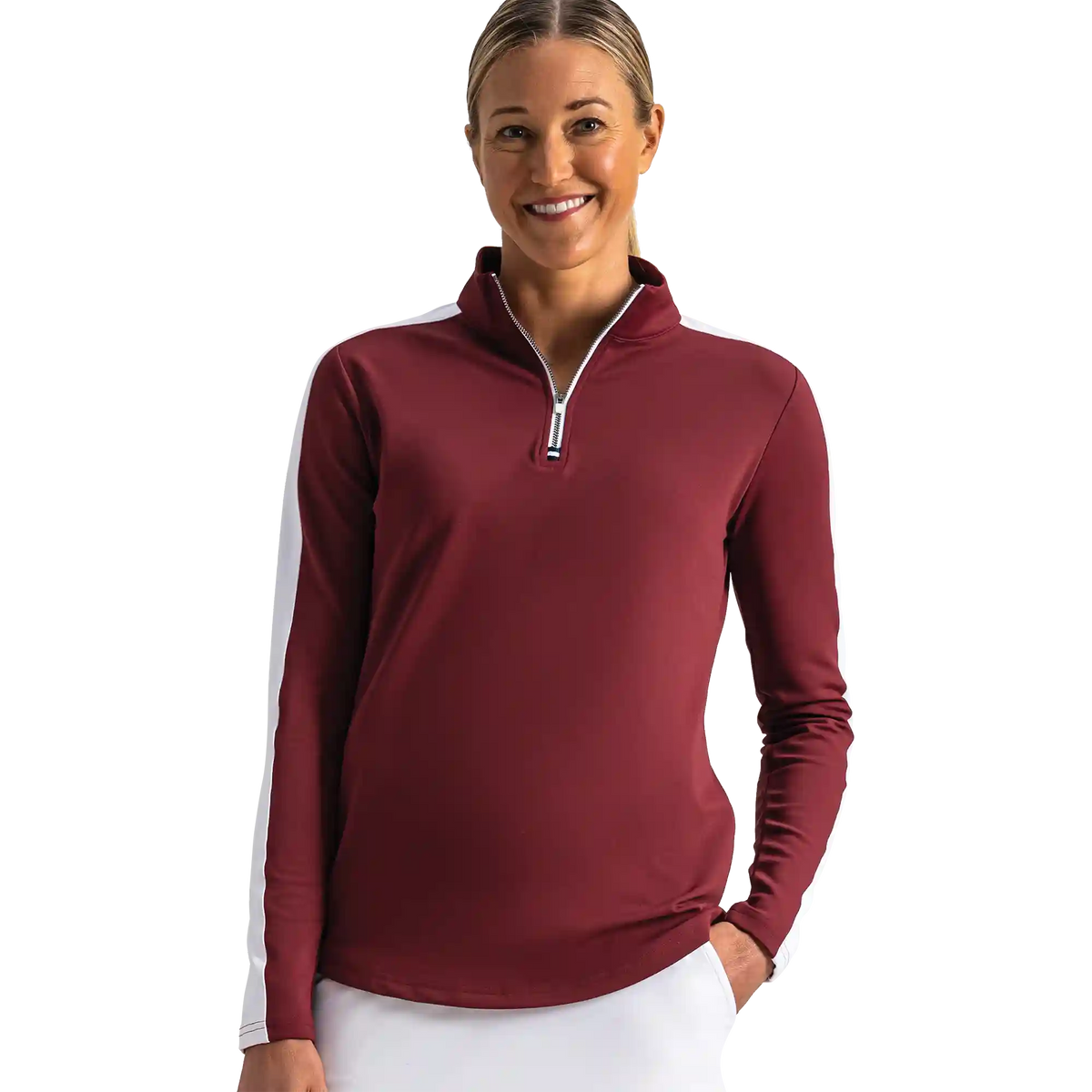 Texture Quarter-Zip Women