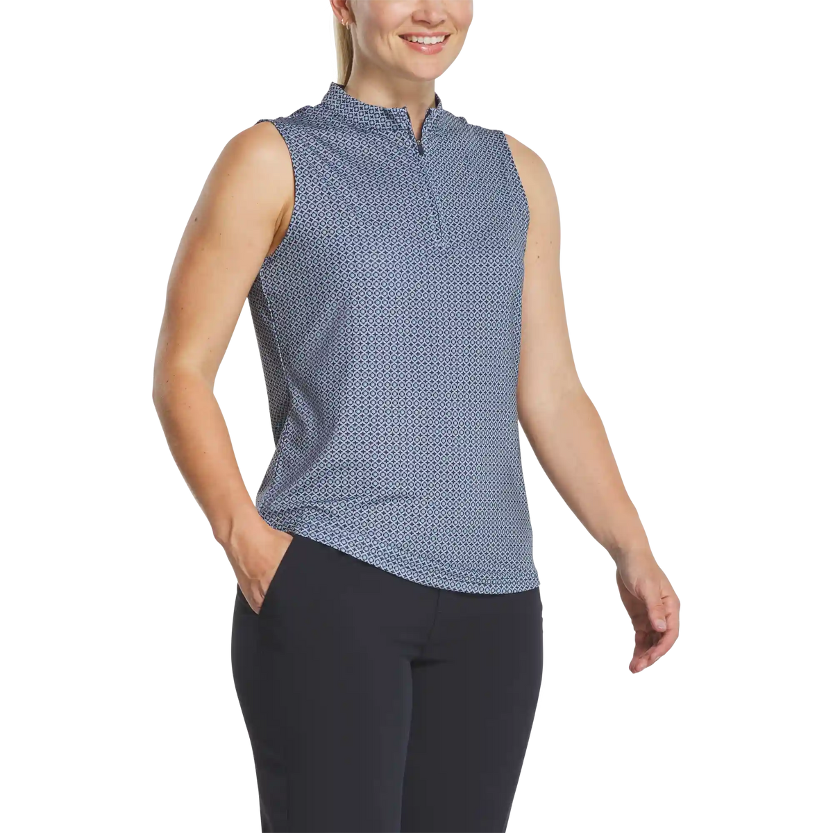 Quarter-Zip Sleeveless Women